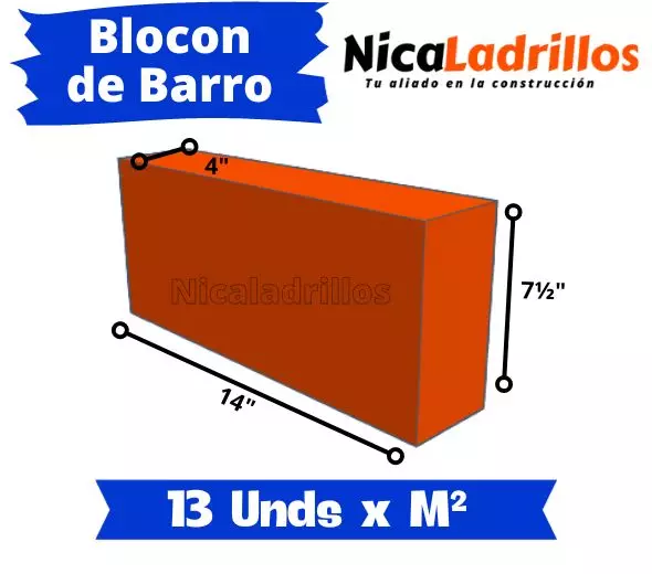 Ladrillo Blocon de 4 Pulgadas en Nicaragua - Imagen 2